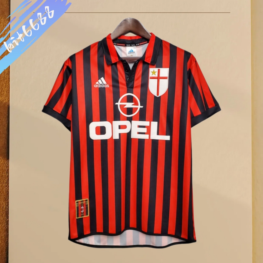 1999/2000 AC Milan Home Retro Football Shirt