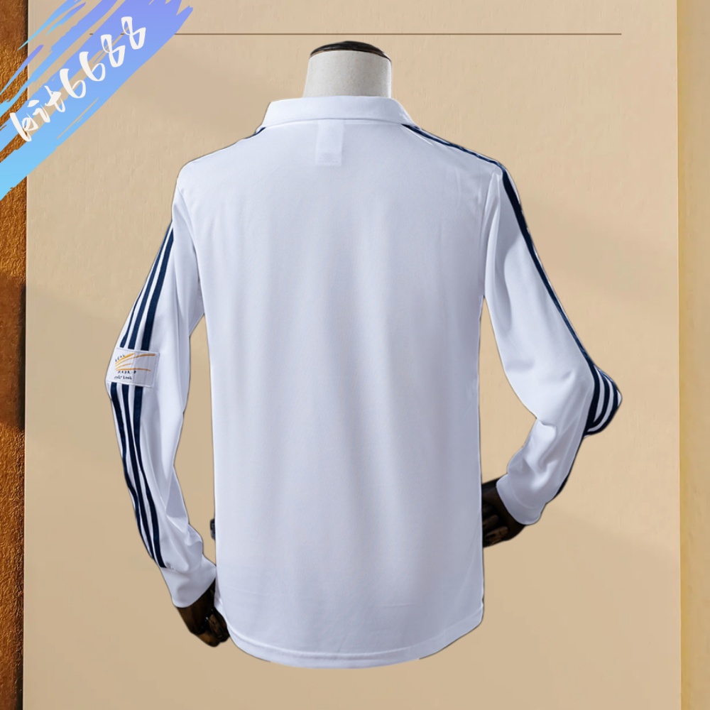 2002 Real Madrid home Long Sleeve Retro Football Shirt