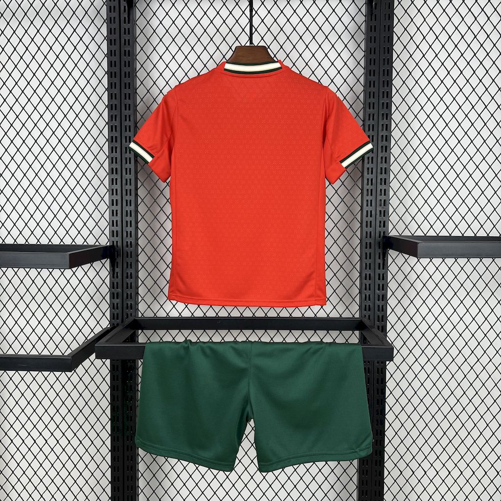 2025/2026 Portugal Home Kids Football Shirt (Kids Kit socks)