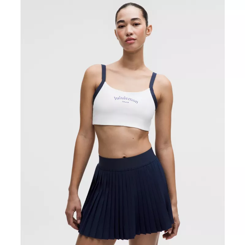 Straight-Strap Sports Bra Light Support, B/C Cup Tennis Deuce