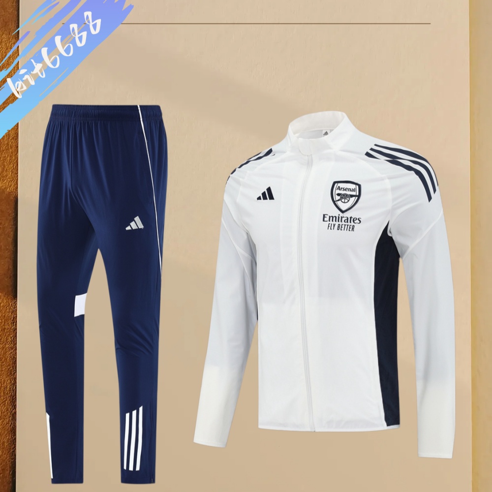 25/26 Arsenal trench coat Full Zipper Training Suit (Adult Set)