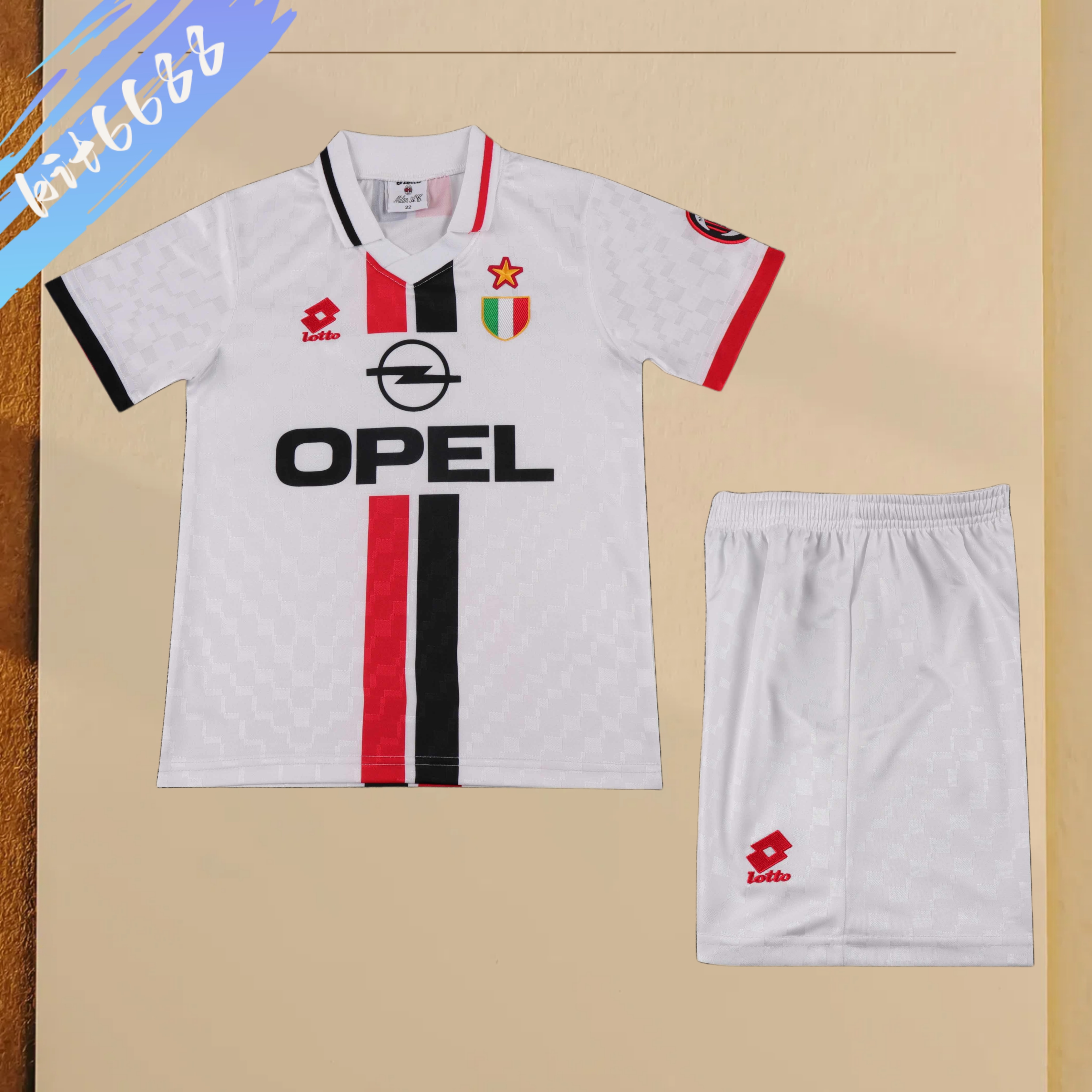 1996/1997 AC Milan Away Retro Football Jersey (Kids Kit)