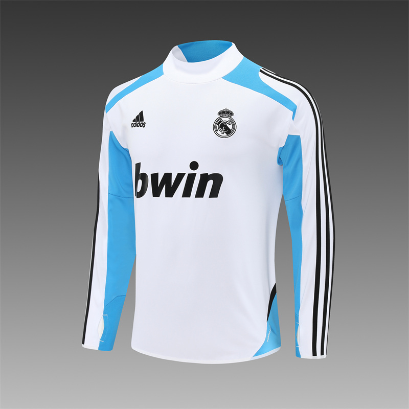 12/13 Real Madrid Retro Training Uniform Long- Sleeve Football Shirt