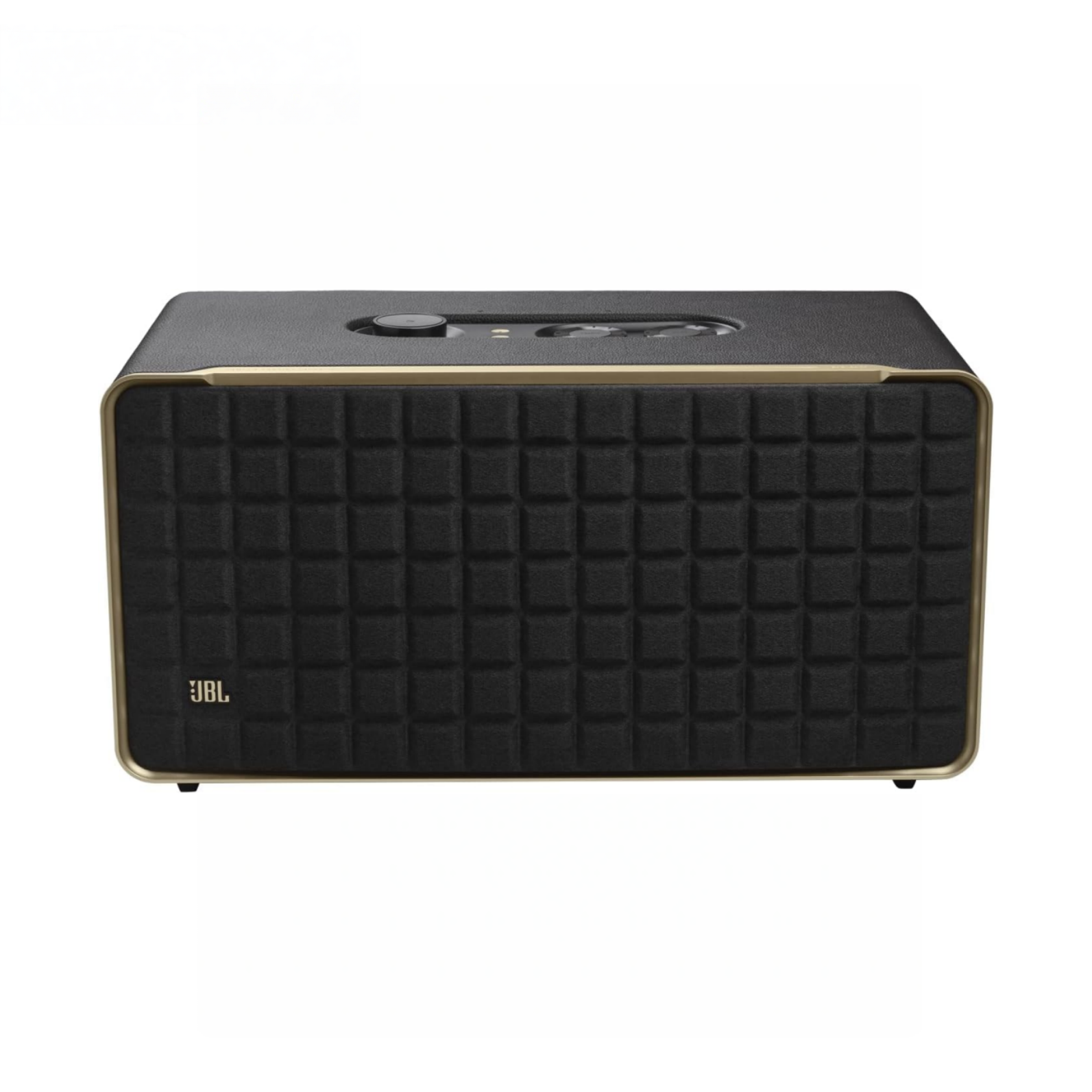 JBL Authentics 500 Hi-Fi Smart Home Speaker with Built-In Wi-Fi and Music Streaming. Voice Assist and Bluetooth Connectivity. Retro Design in Black