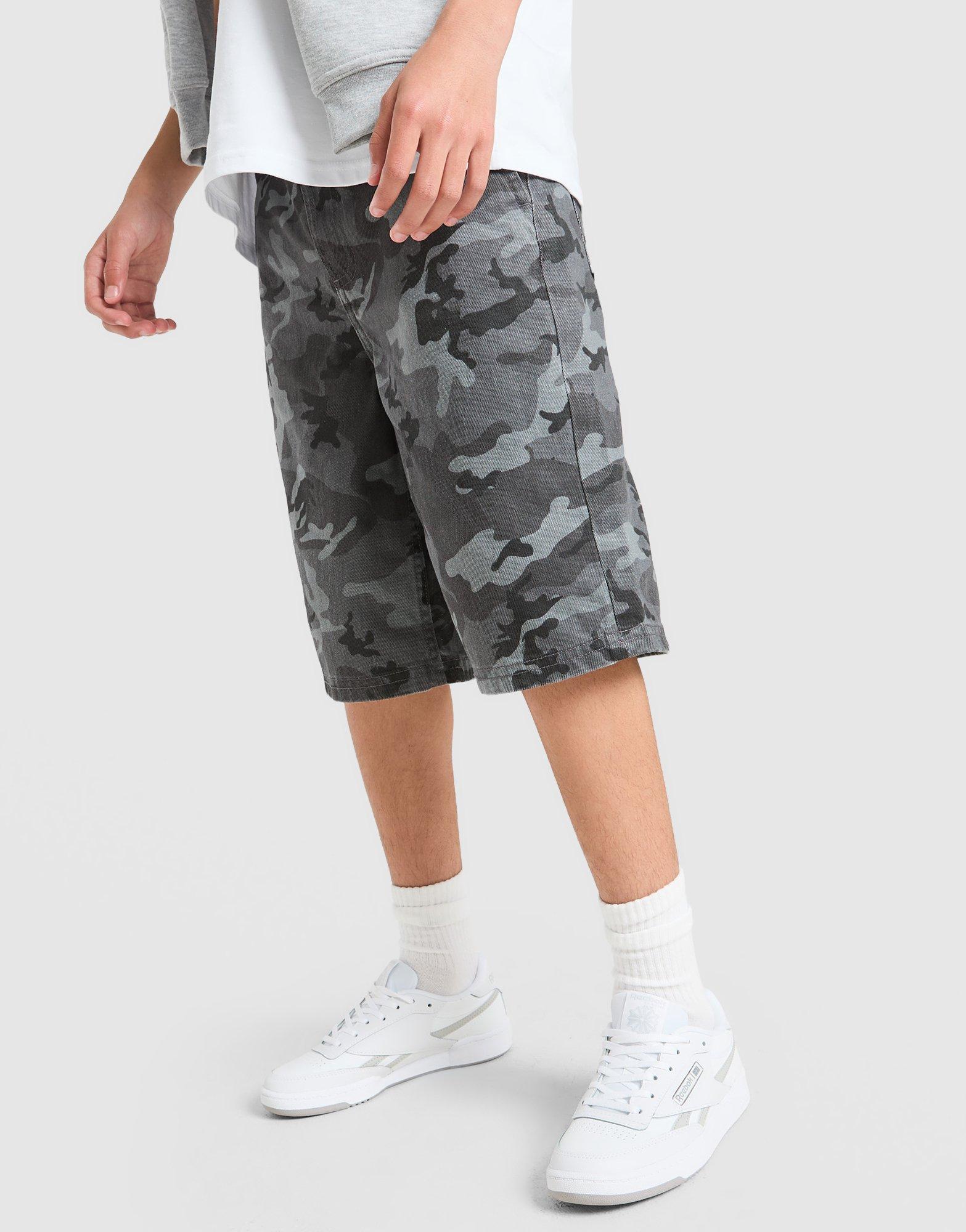 Hoodrich Pace Denim Camo Jorts Junior