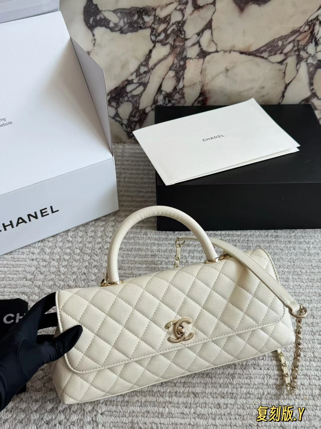 Chanel top handbag