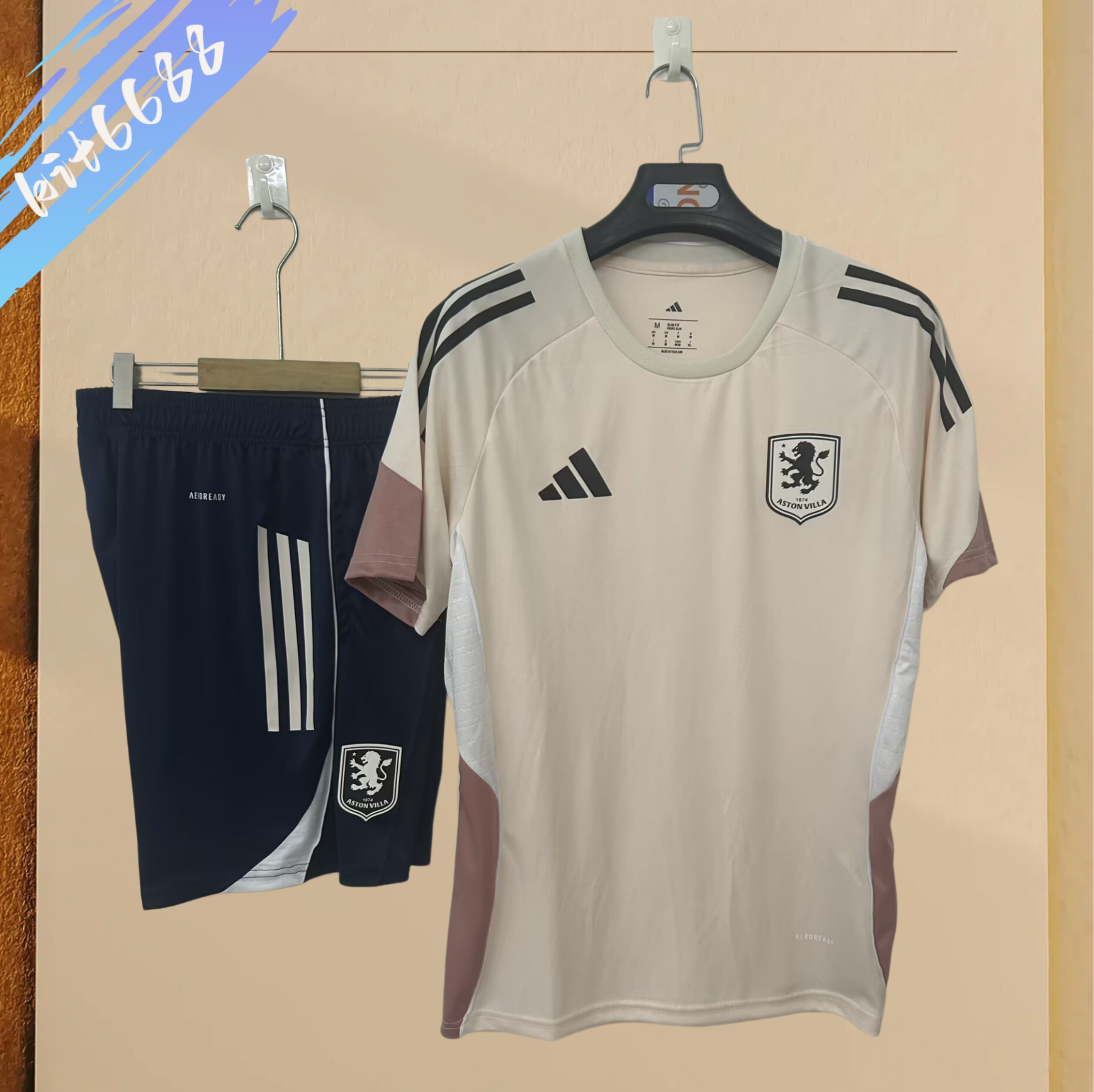 2025/2026 Aston Villa training suit pink  Football Shirt (Adult Kit）