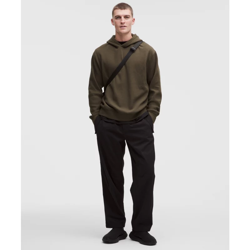 Cotton-Blend Relaxed-Fit Waffle Knit Hoodie