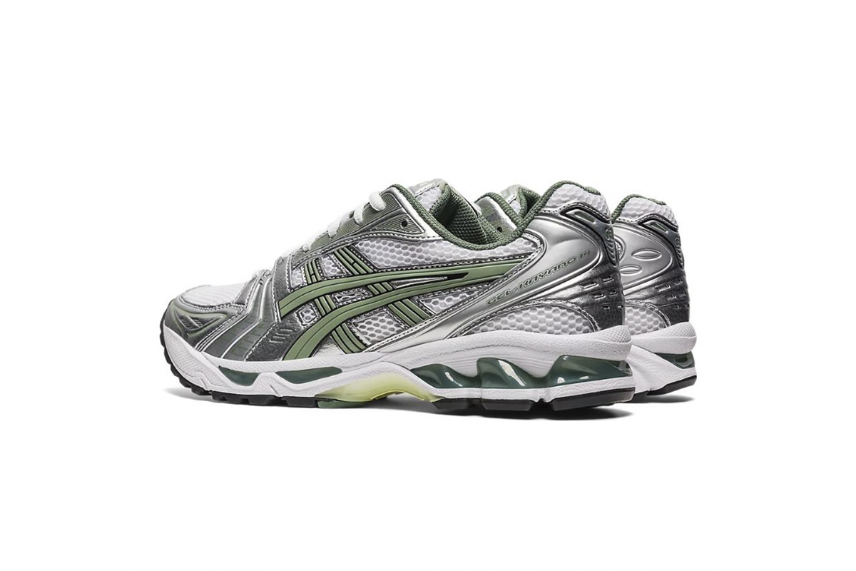 ASICS Gel-Kayano 14 White Pure Silver Slate Grey Sage 1201A019-107