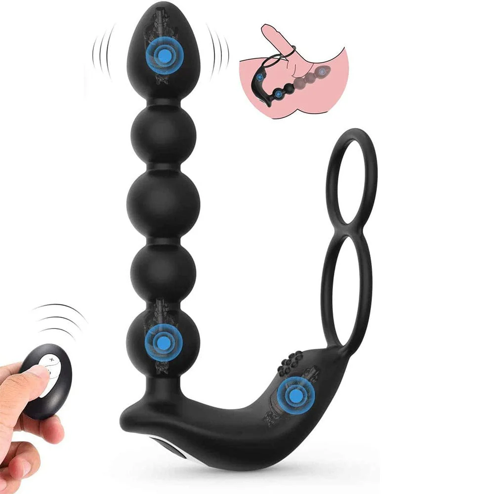 Mlovexy - Butt Plug Anal Penis Ring Rechargeable Prostate Massager