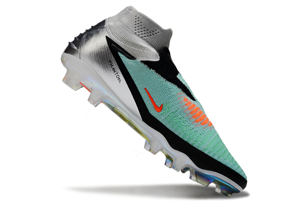 N Phantom 6 Elite High Cut FG - Turquoise/Chrome/Black LIMITED EDITION
