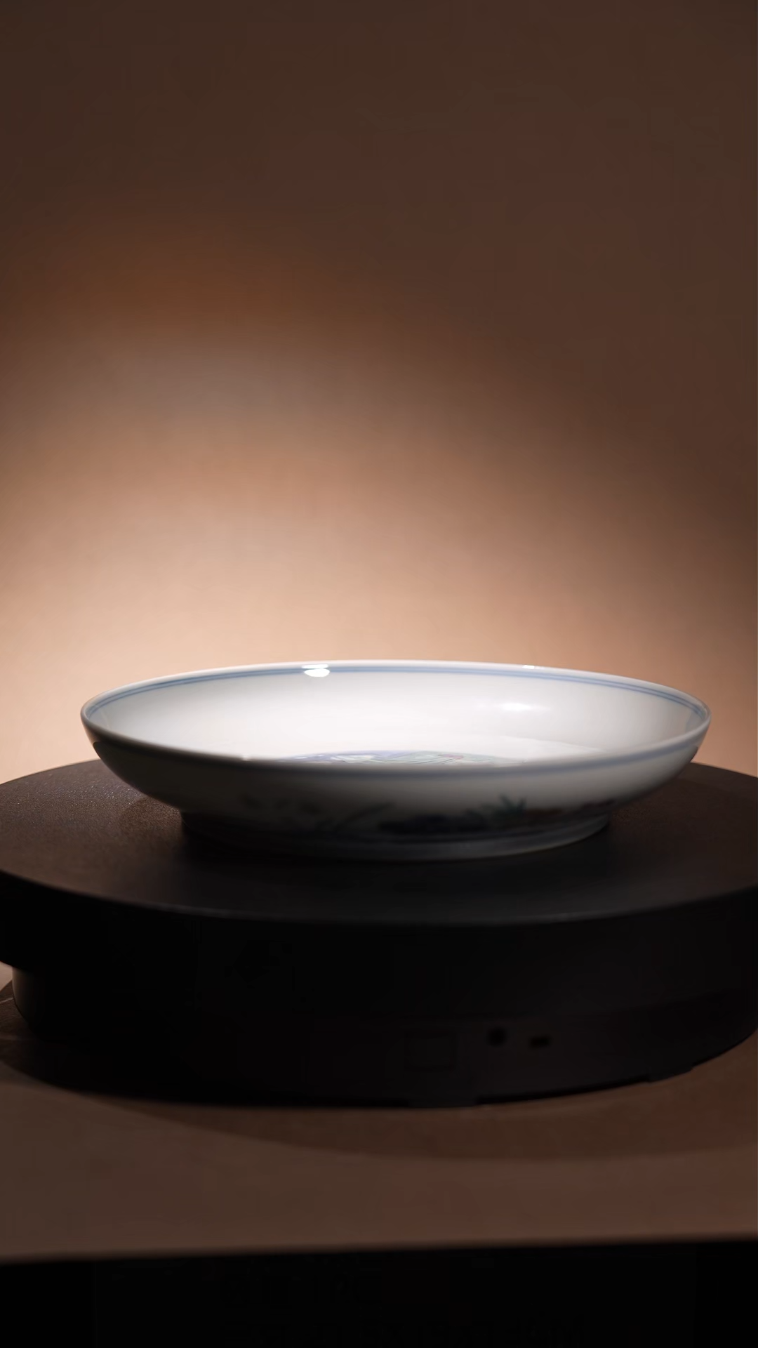 Ancient Chinese Doucai Porcelain Plate with 