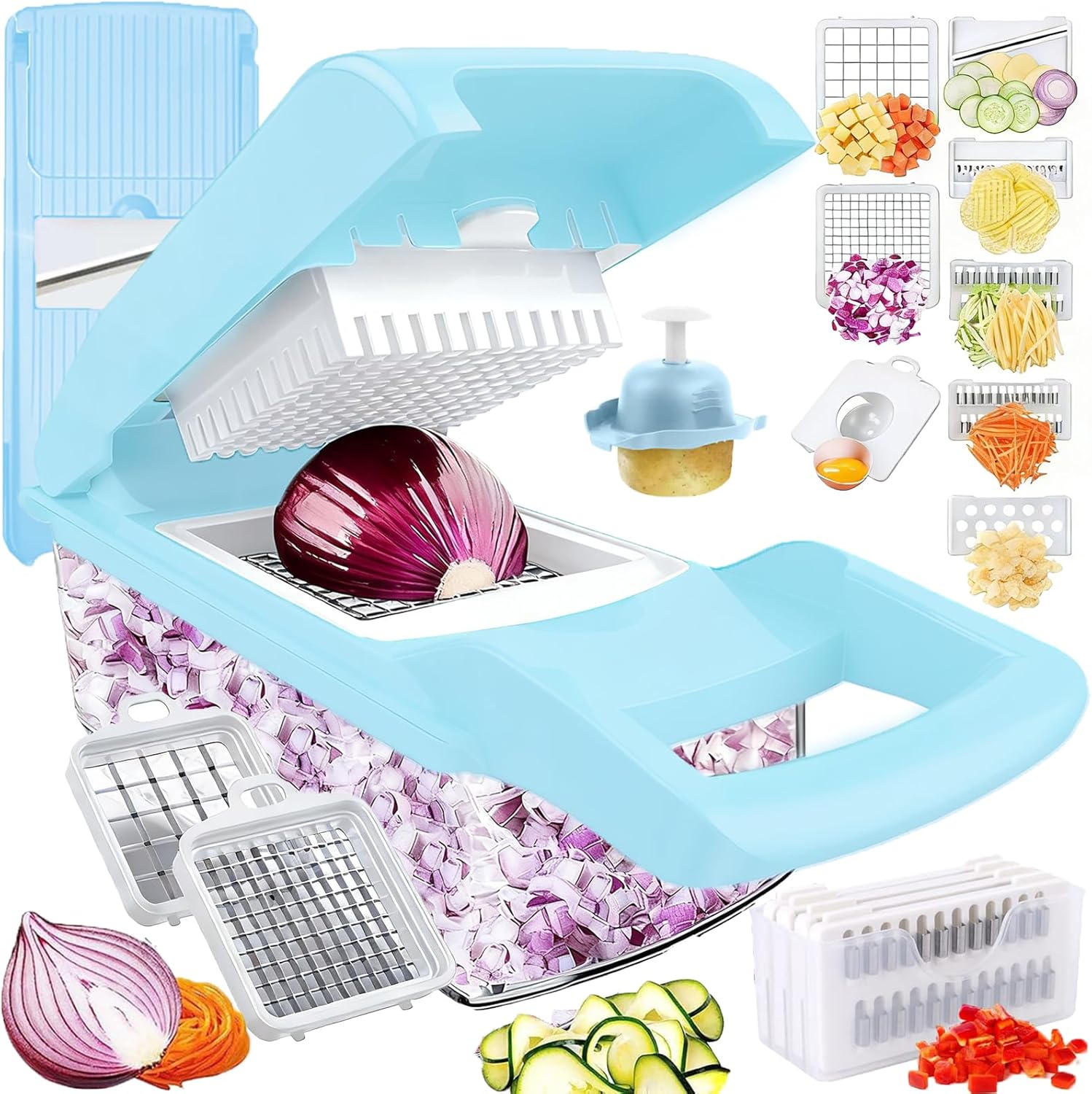 Multifuncional Mandolina de Cocina Profesional, Cortador Picadora Rallador Rayadore Corta Chopper Manual de Verdura Patatas Fritas Vegetable, Utensilio Accesorio Aadget Originale de Hogar Cozinha