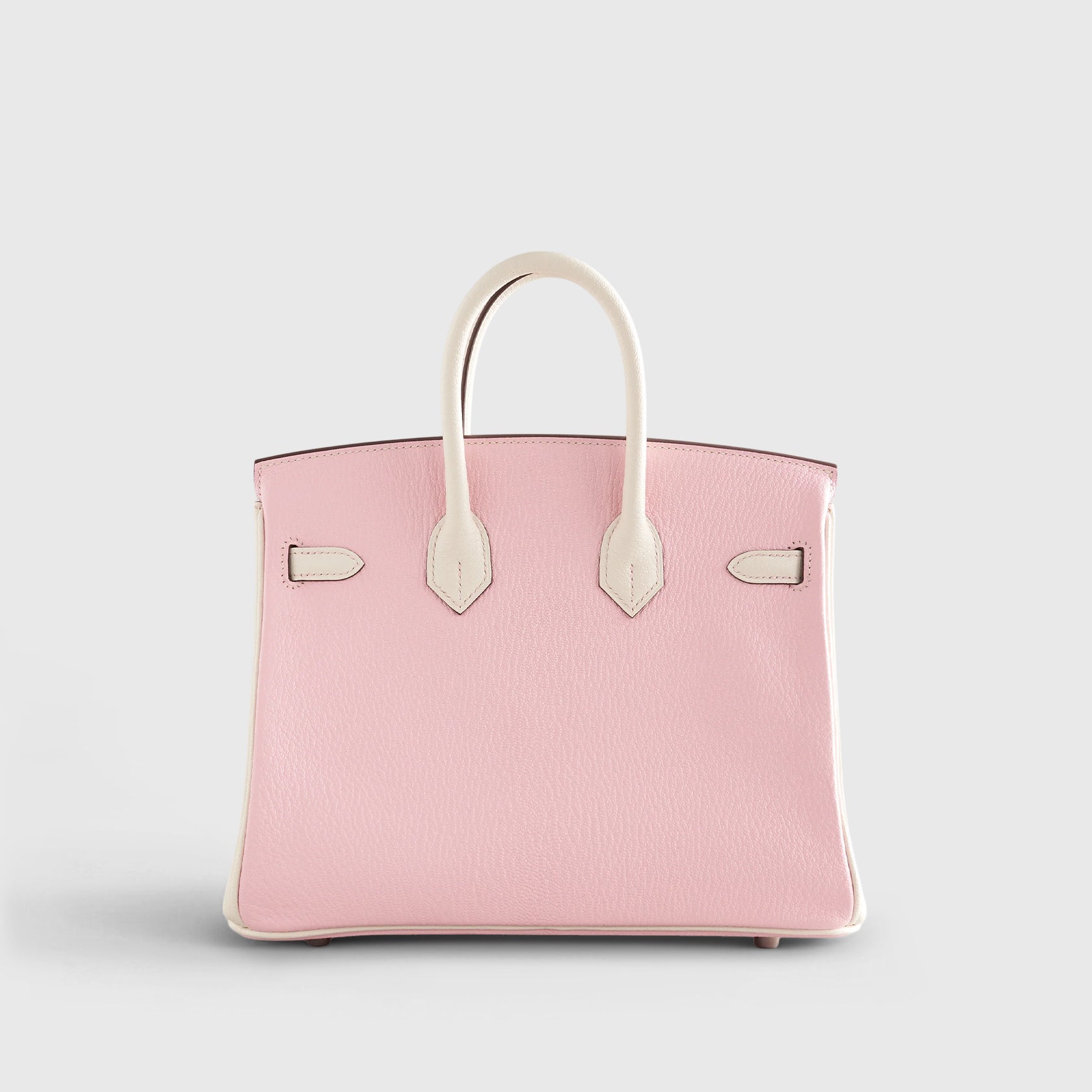 Hermès Birkin 25 Chevre Rose Sakura / Nata Palladium Hardware HSS