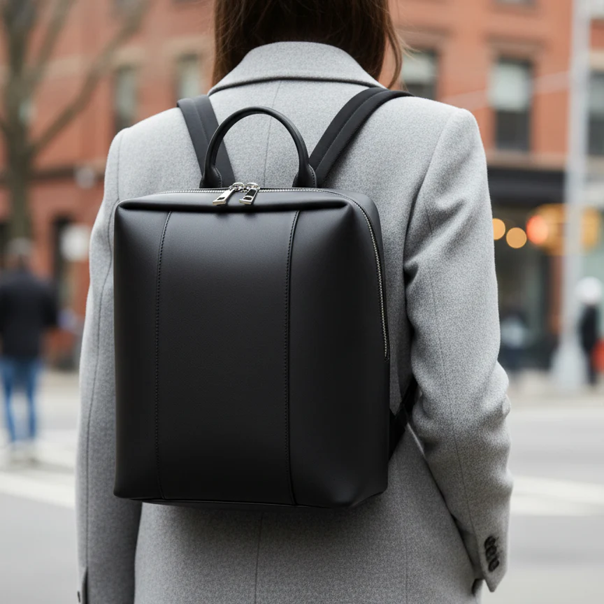 Black Minimalist Backpack