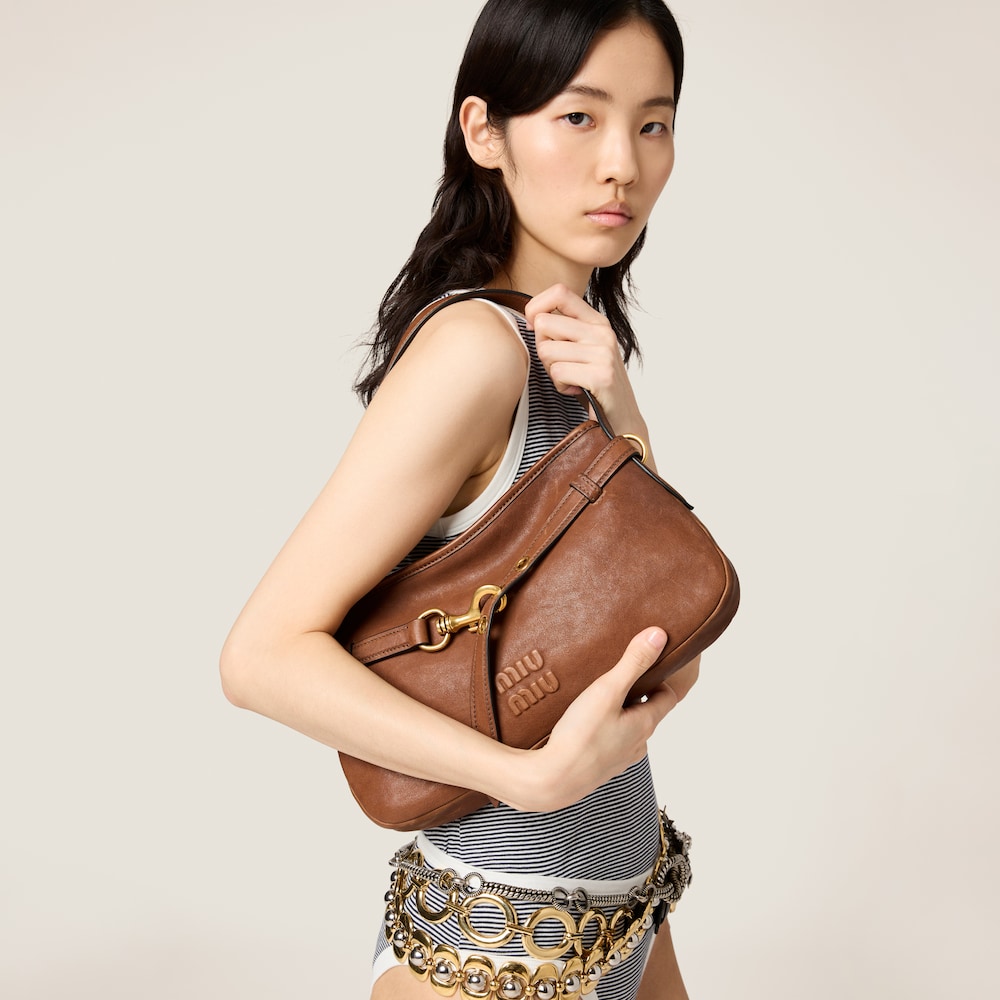 Aventure nappa leather bag Oak