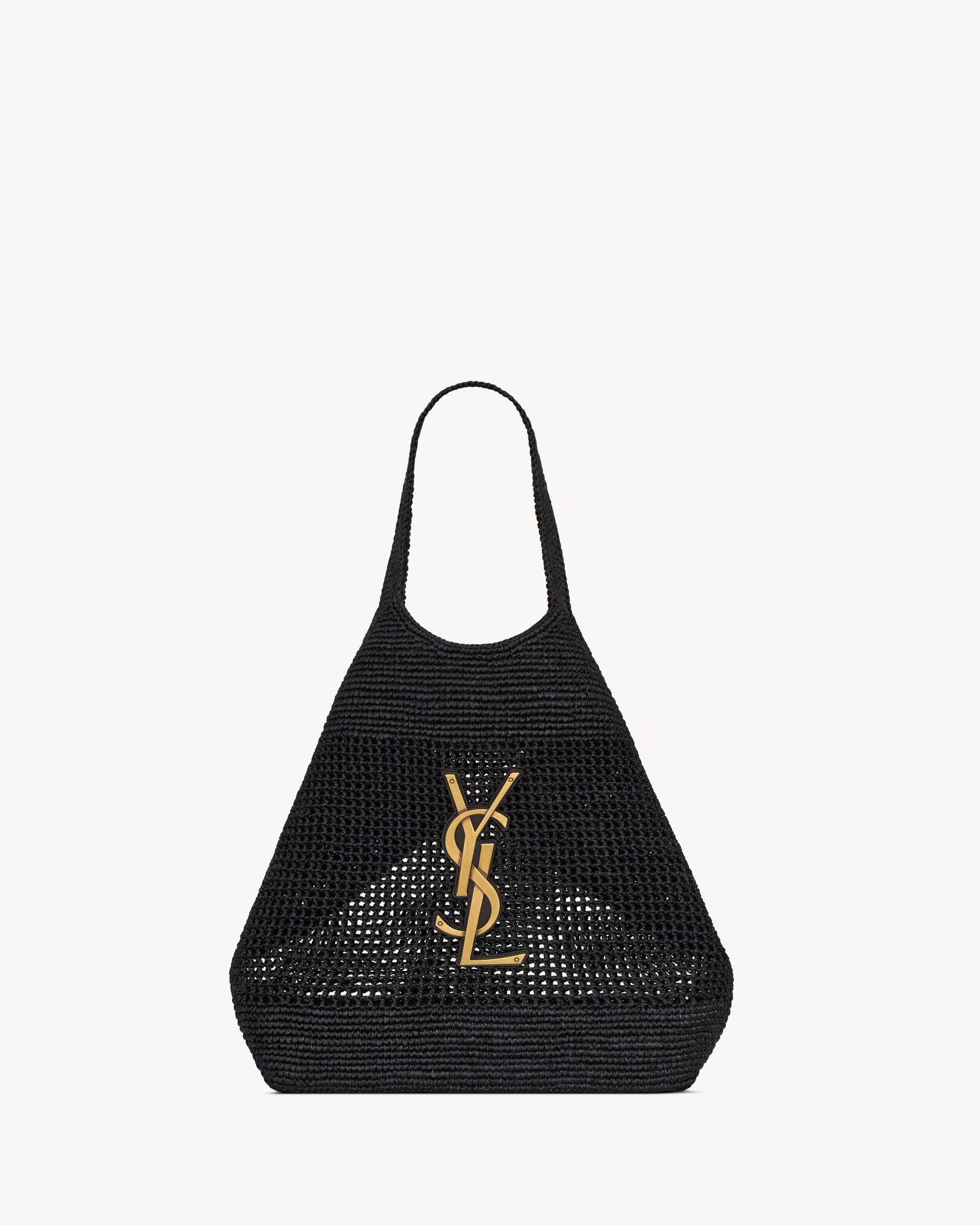 icare in raffia BLACK