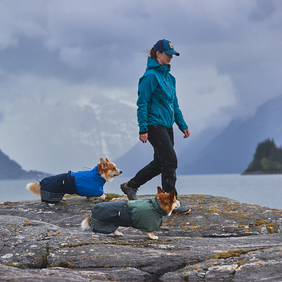 Non-stop dogwear Fjord Chubasquero Impermeable Azul para perros
