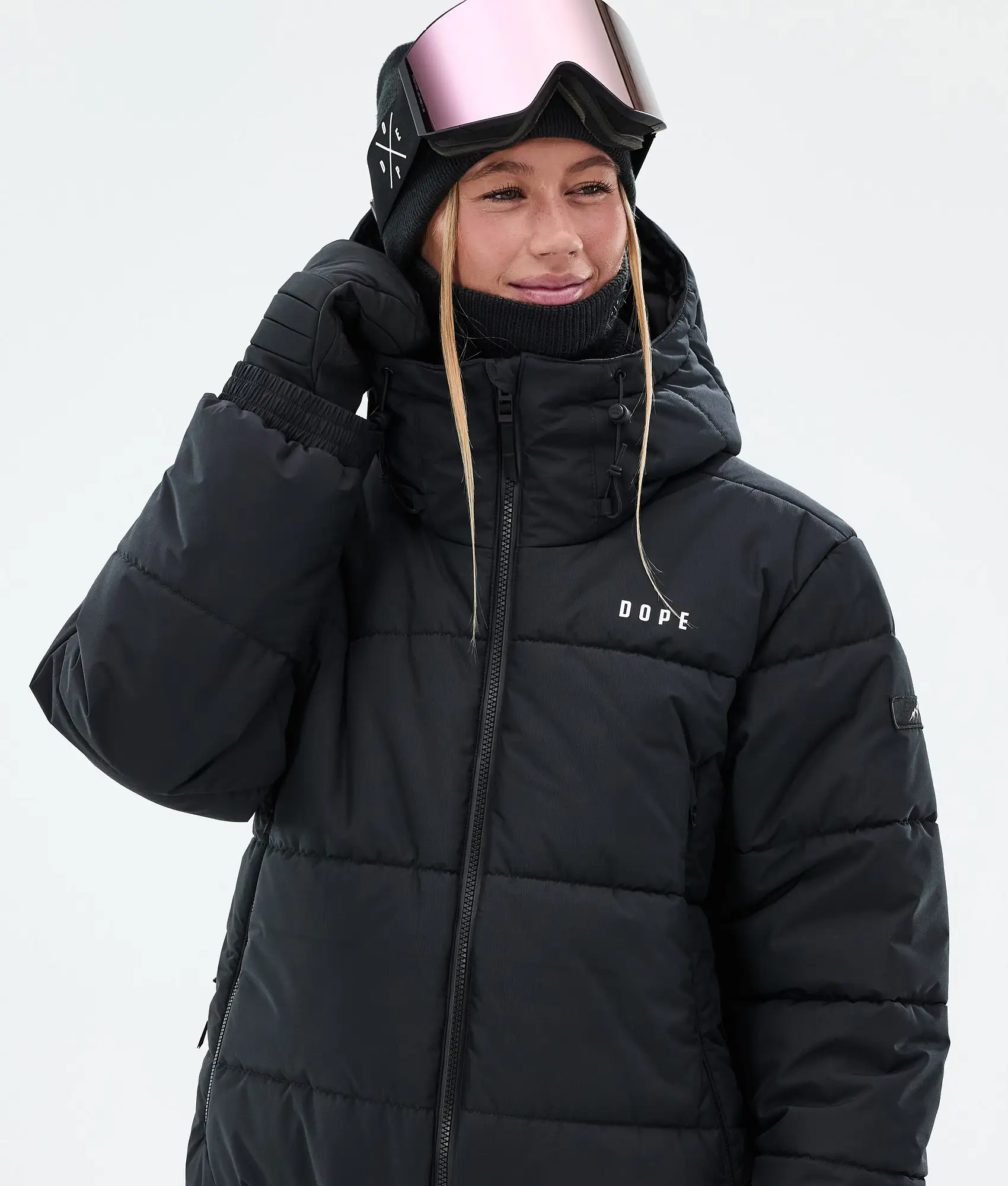 Puffer W Full Zip Snowboard Jacket Women Black