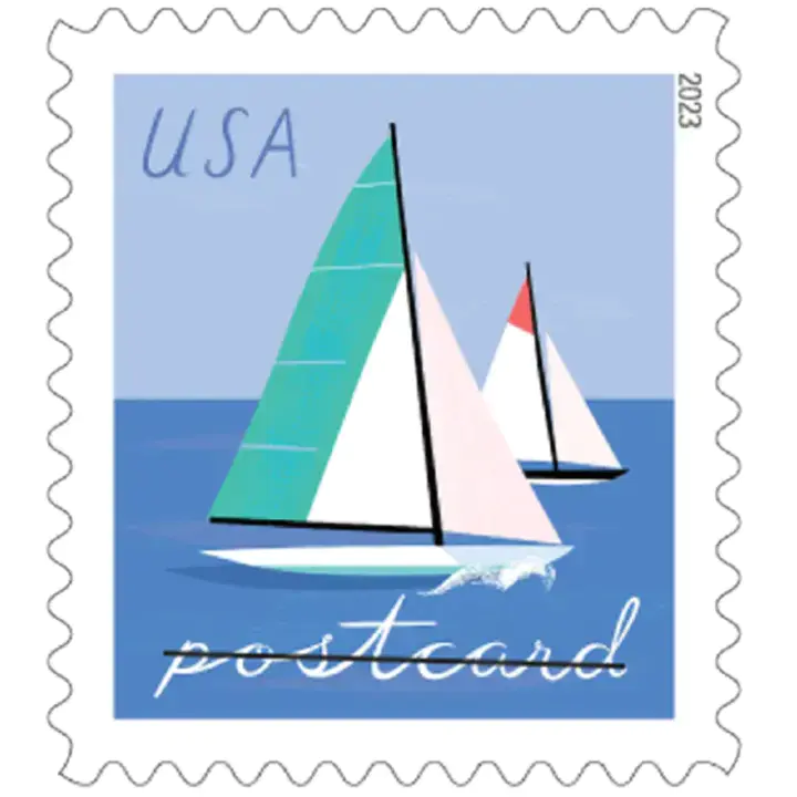 🎁[US FREE SHIPPING]Sailboats Postcard 2023 - 5 Sheets / 100 Pcs