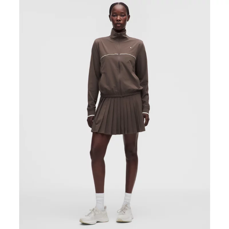 High-Rise Pleated Tennis Skirt Long