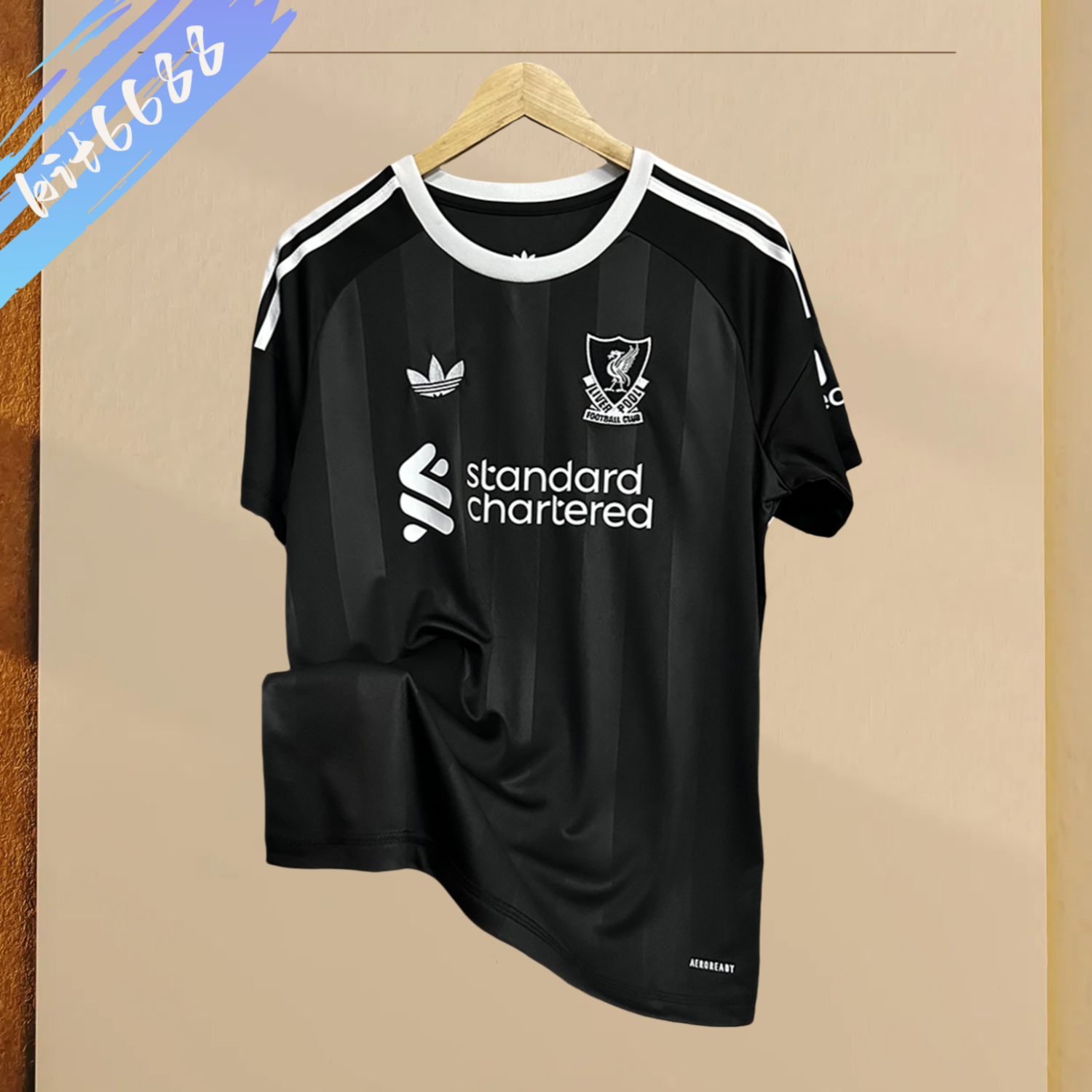 2025/2026 Liverpool Goalkeeper Black Football Shirt (Fans)