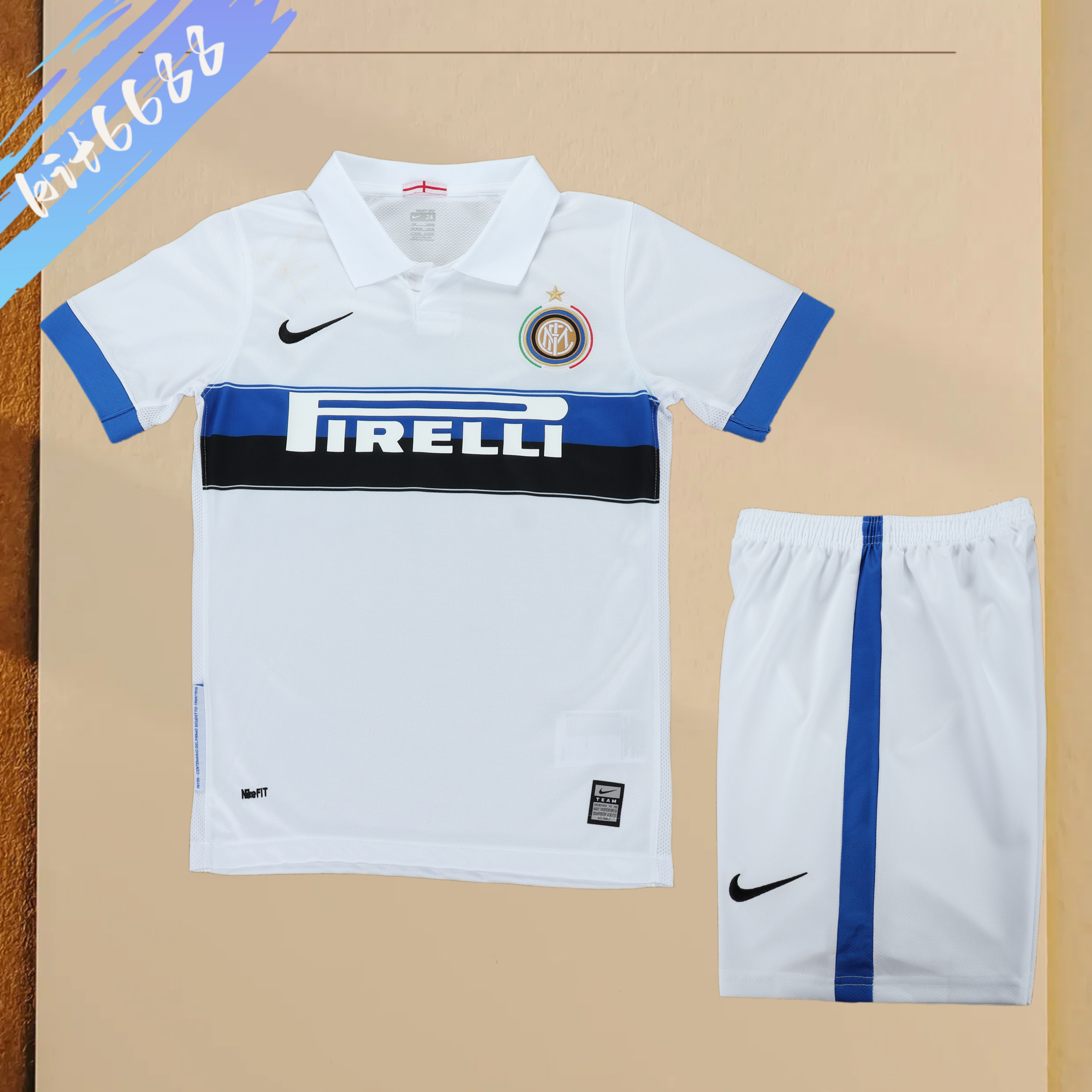 2009/2010 Inter Milan  Away Retro Football Shirt Kids Kit