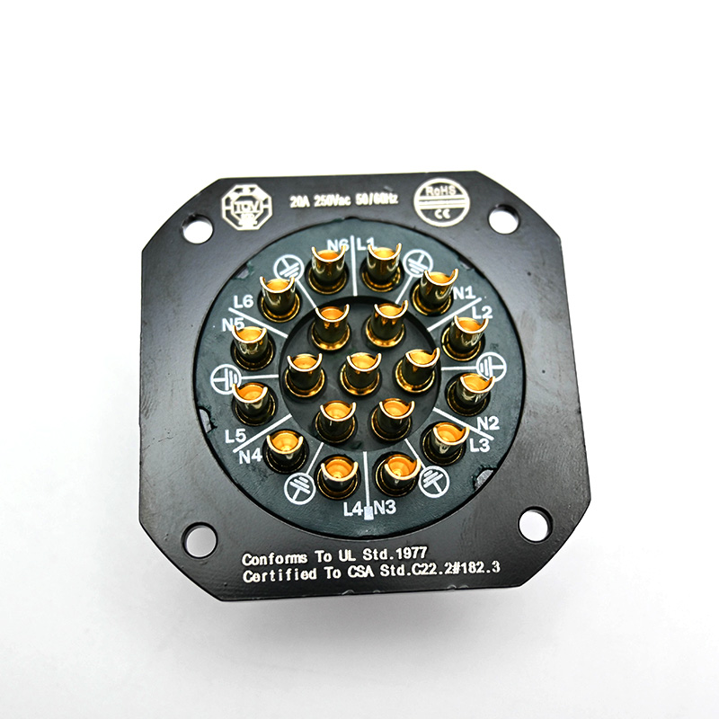 19 Pin Soca Chassis Male Female Panel Mount Connector 1 PC TR331