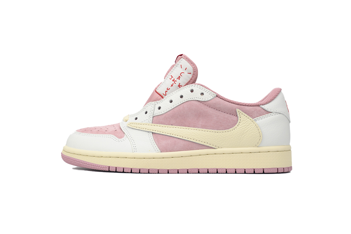 Air Jordan 1 Retro Low OG SP Travis Scott Sail Shy Pink DM7866-600