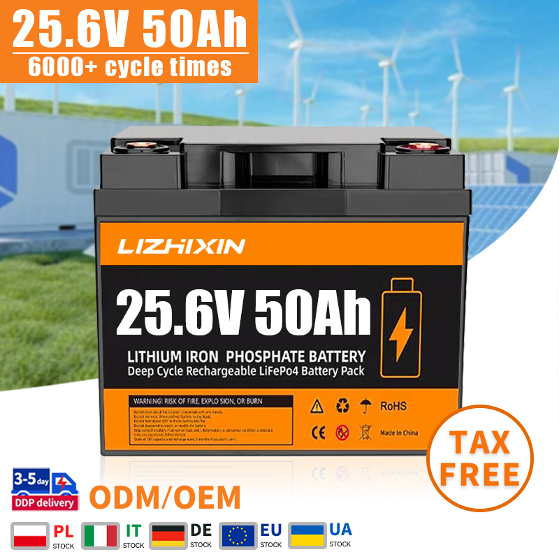 Lithium Ion Batteries Pack 25.6v 50ah