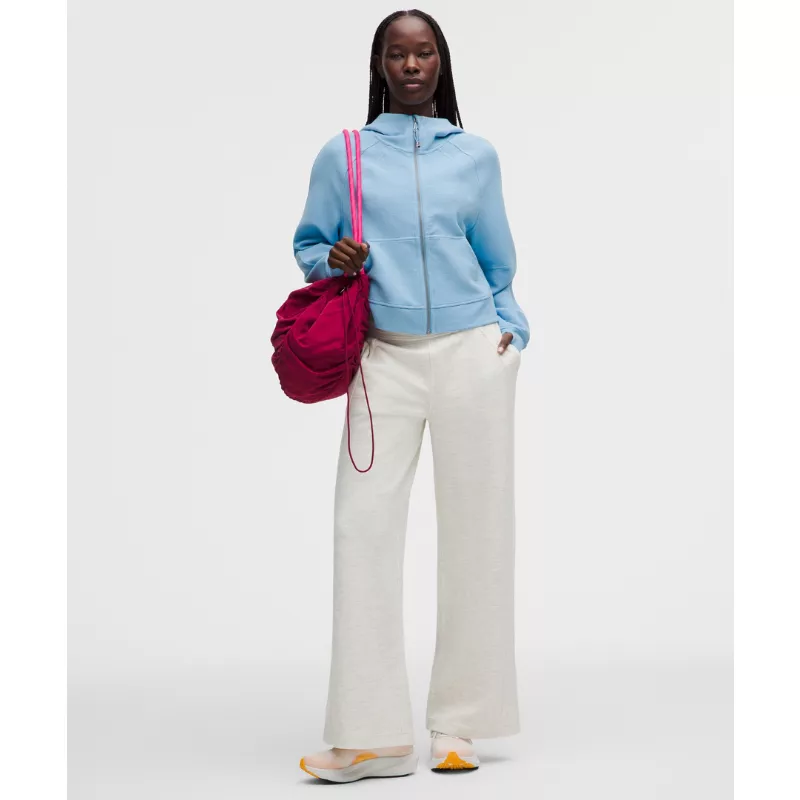 Scuba Oversized Full-Zip Hoodie Waffle
