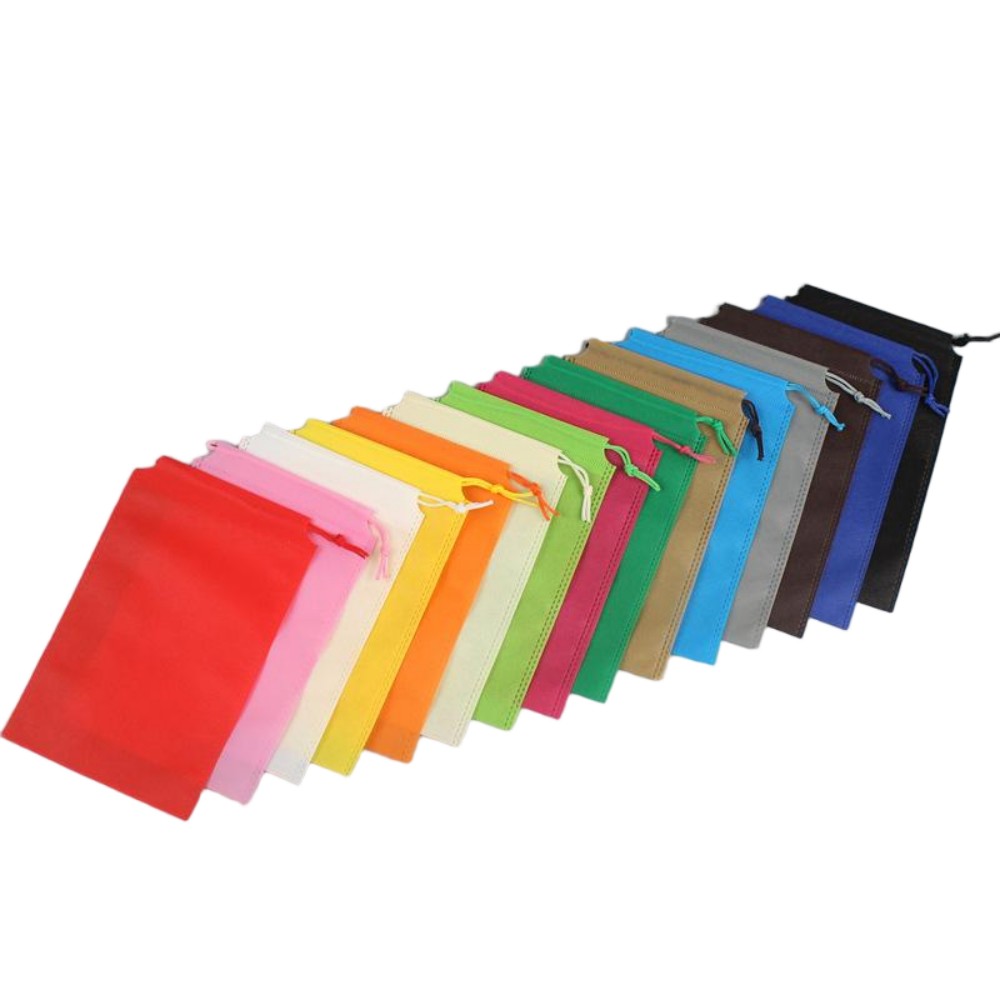 Non-Woven Drawstring Storage Bag, Custom Logo Dustproof Packaging Pouch, Shoes Clothing Dust Cover Bag, Toy Building Blocks Drawstring Bag, Reusable Portable Packing Bag, Factory Wholesale