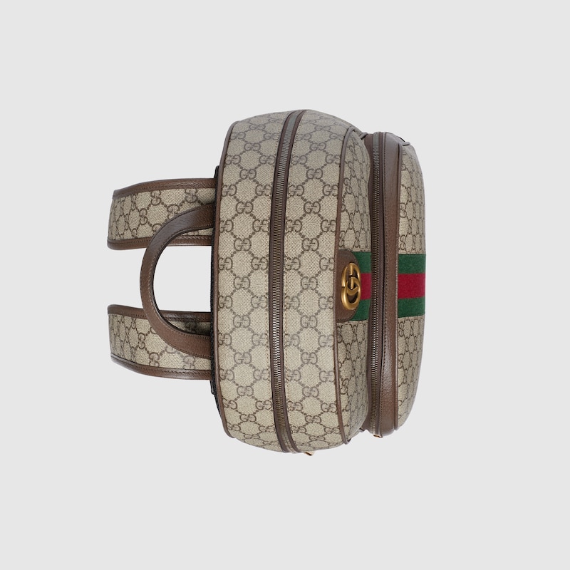 Ophidia medium backpack Green and red Web stripe