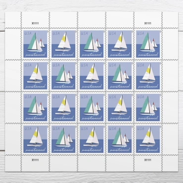 🎁[US FREE SHIPPING]Sailboats Postcard 2023 - 5 Sheets / 100 Pcs