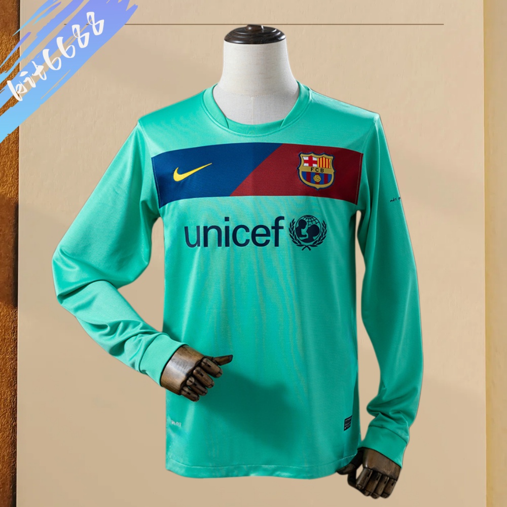 10/11 Barcelona  Away long sleeves Retro Football Shirt