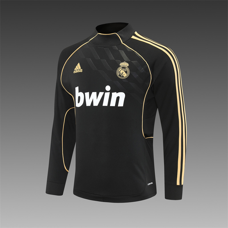 11/12 Real Madrid Retro Training Uniform Long- Sleeve Football Shirt