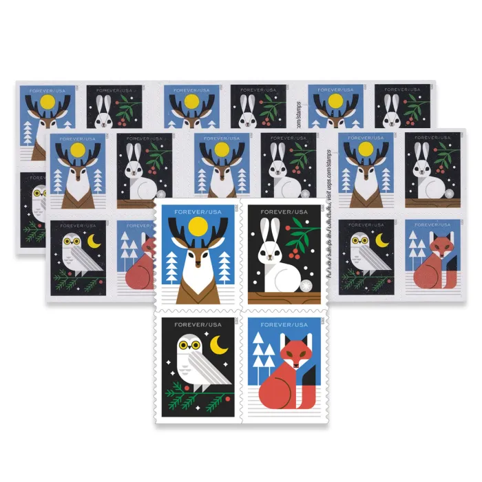 🎁[US FREE SHIPPING]100PCS- Winter Woodland Animals 2023