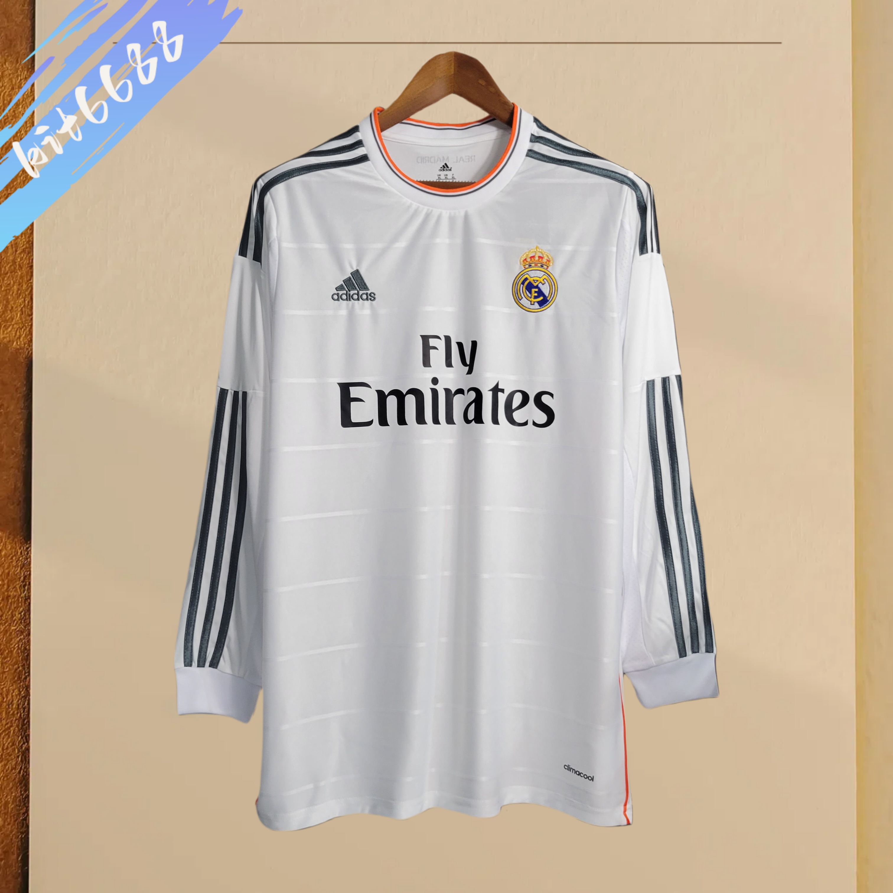 2013/2014 Real Madrid home Long Sleeve Retro Football Shirt