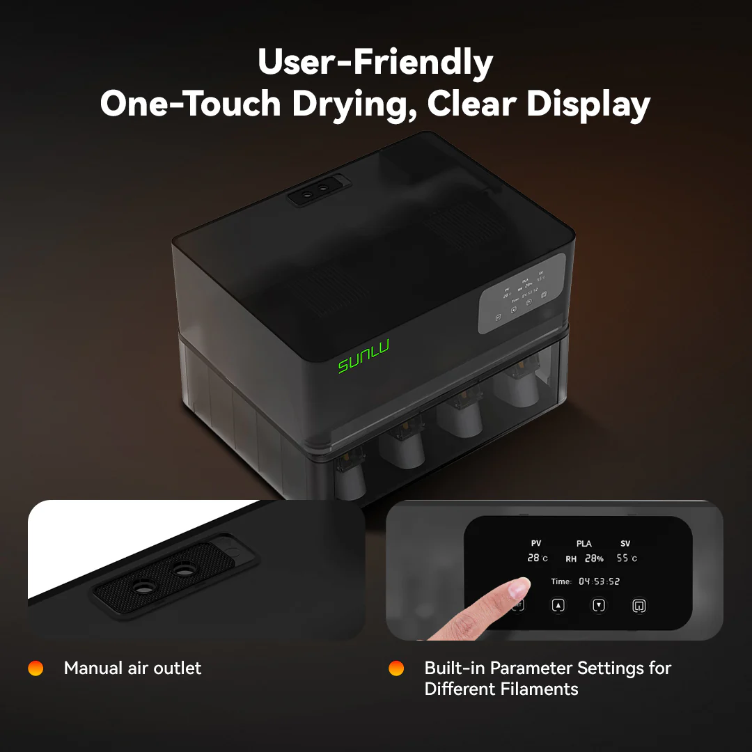 SUNLU AMS Heater, Upgraded your Bambu AMS, Enables Drying while Printing