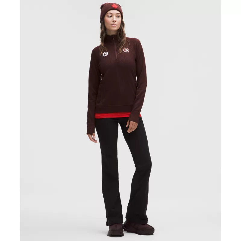 Team Canada Women's Engineered Warmth Half Zip CPC Logo