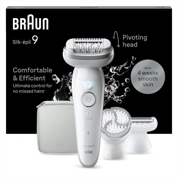 BRAUN - Epilatore SILK-ÉPIL 9 9-061-BIANCO/ARGENTO