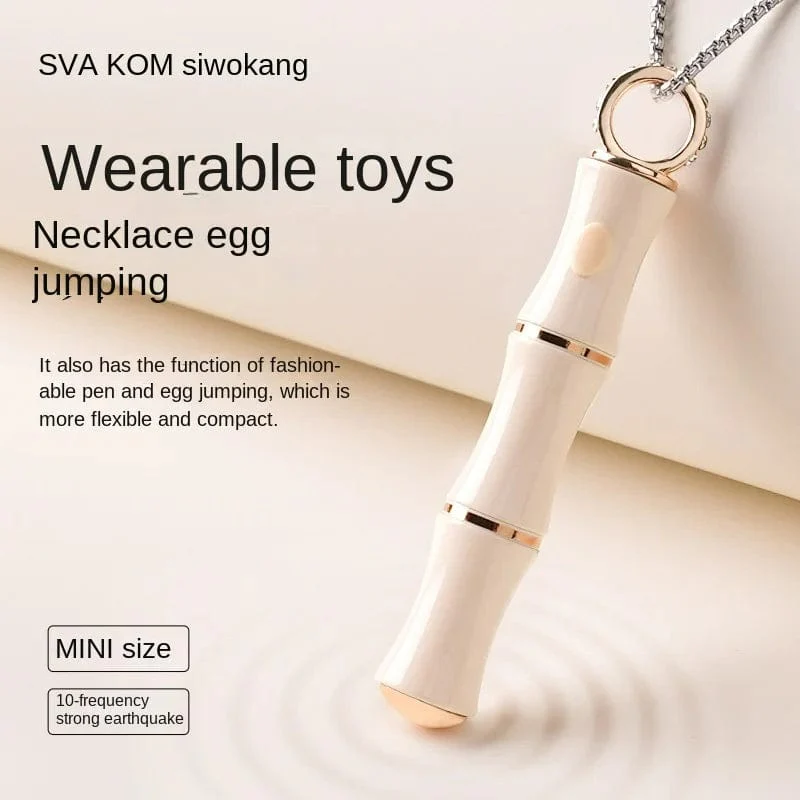Mlovexy Bamboo Self Necklace Jumper Egg Female Vibrator