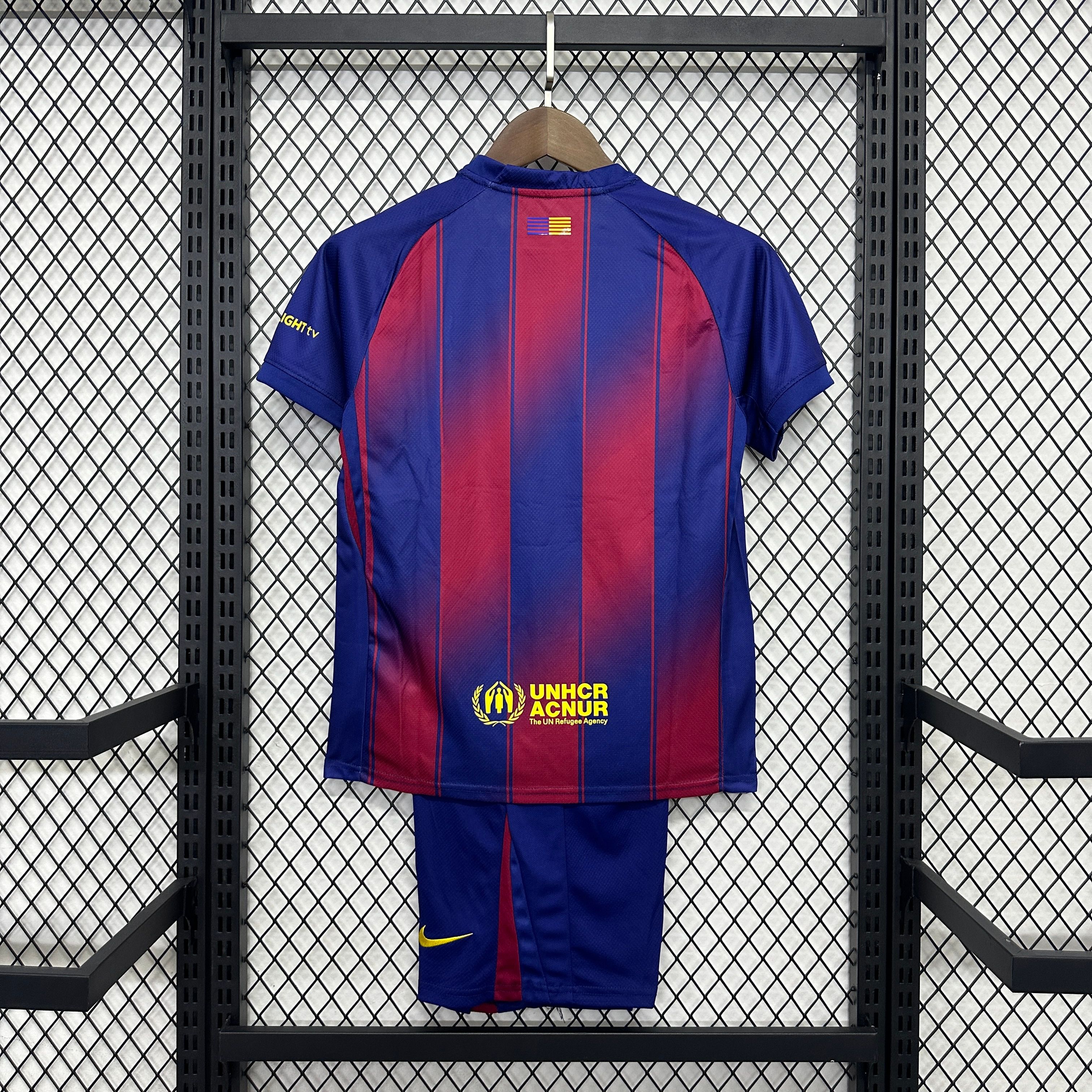 2025/2026 Barcelona Home Football Shirts (Adult Kids Kit socks）
