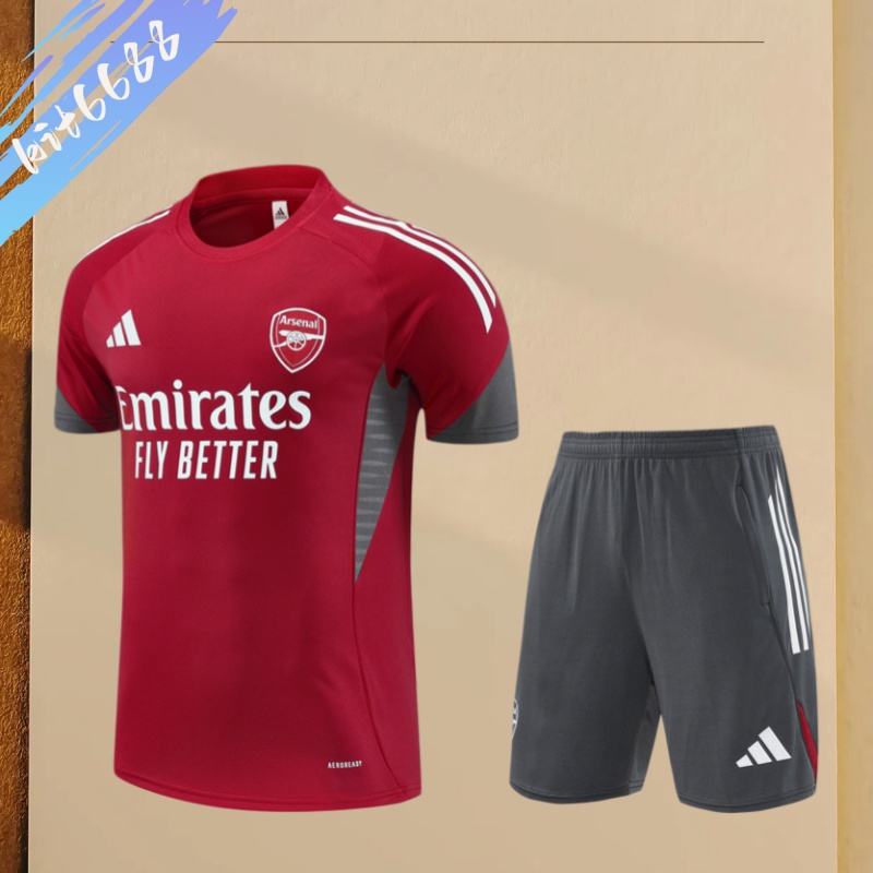 25/26 Arsenal Short sleeved Training Suit (Adult and Children's Set)