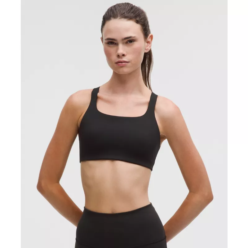 Ultralu Square-Neck Workout Bra Medium Support, B/C Cup