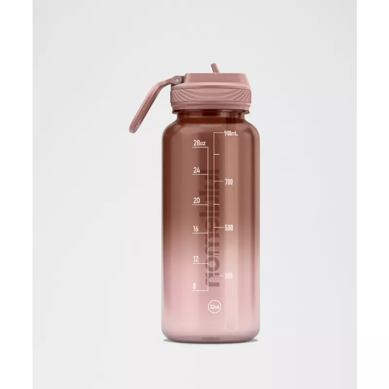 Back To Life Clear Bottle 32oz Straw Lid Ombre