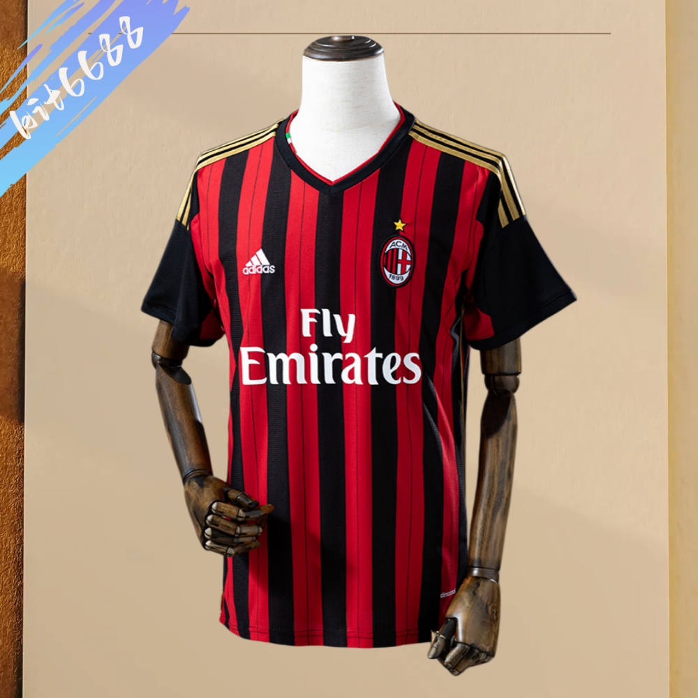 2013/2014 AC Milan home Retro Football Shirt (Fan Edition)