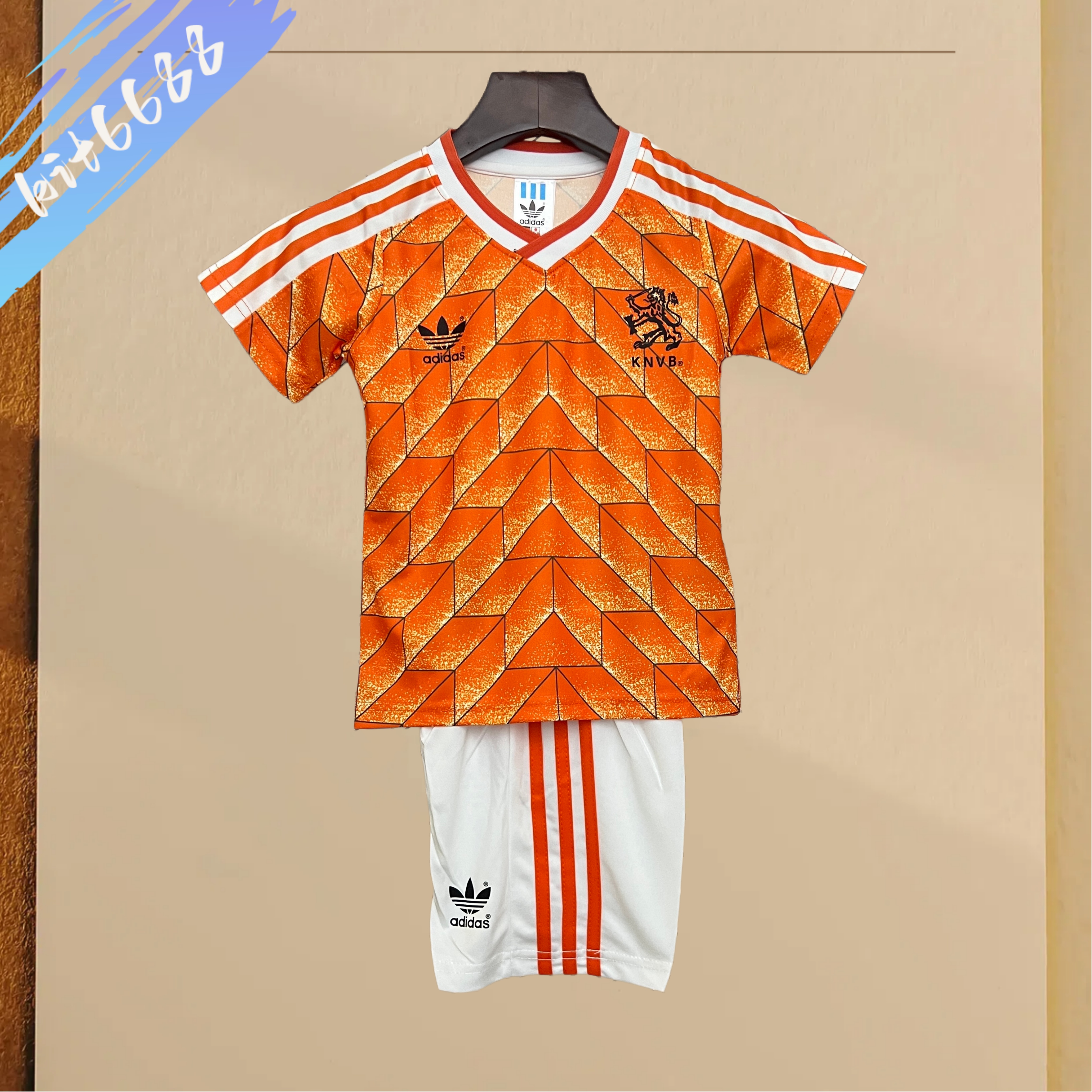 1988 Netherlands home Retro Football Shirt ( Kids Kit )