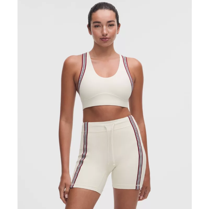 Groove Yoga Bra Light Support, B/C Cup Striped Trim