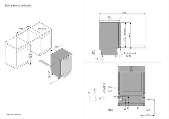 ASKO - Lavastoviglie DBI 8447 AD.W Classe A 14 coperti-Bianco